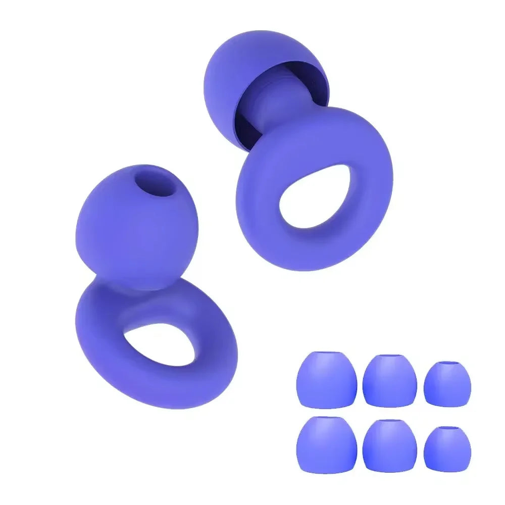 Silicone Earplugs for Swimming Sleep Noise Cancel Noise Reduction-Soundproof Reduce Disturbances -Quality loop Earplugs Beauty World Shop
