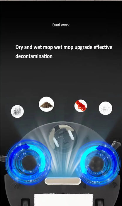 NEW USB Sweeping Robot Vacuum Cleaner Mopping 3 In 1 Smart Wireless 1500Pa Dragging Cleaning Sweep Floor for Home Office Beauty World Shop