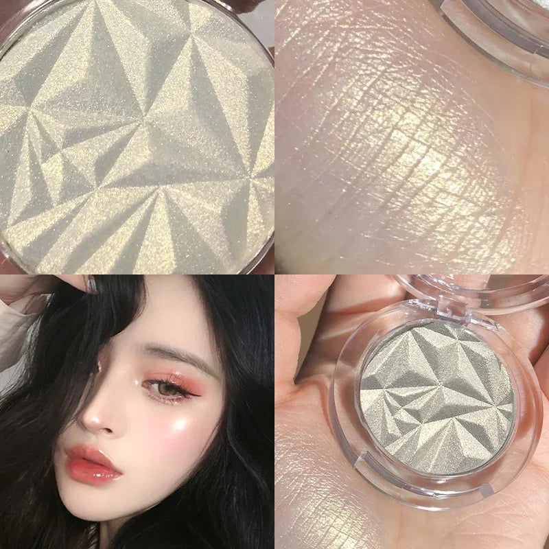 Shimmer Diamond Glow Highlighter 2-Color Palette – Brighten & Contour, Radiant Skin, Natural Glow for Festival & Daily Makeup Beauty World Shop