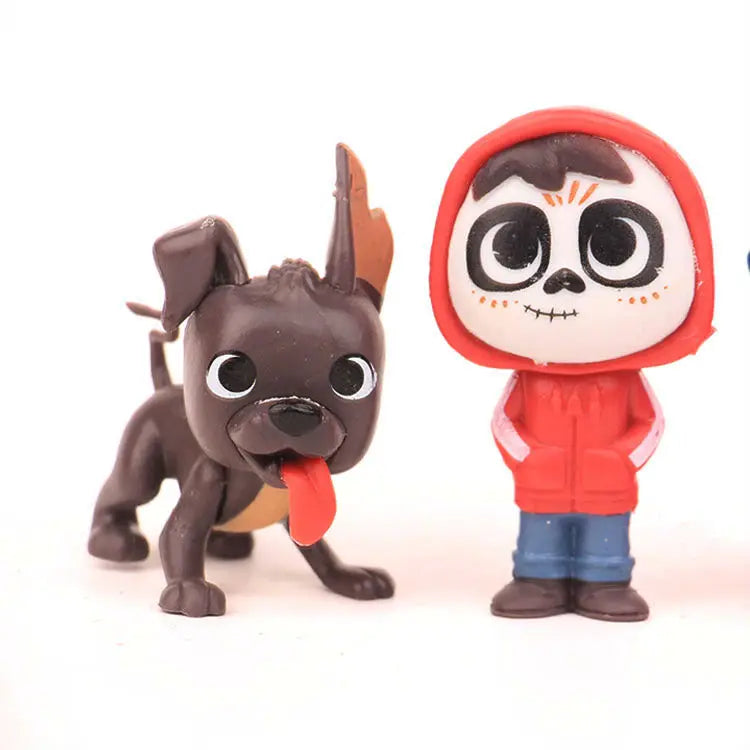 8pcs/set Movie Pixars COCO Cute Character Figure Model Toys Beauty World Shop