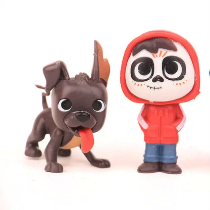 8pcs/set Movie Pixars COCO Cute Character Figure Model Toys Beauty World Shop