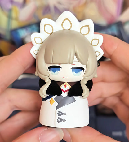 Mihoyo Genshin Impact Fatui Harbinger Q Version Series Blind Box Desktop Mini Doll Model Toys Trend Decoration Surprise Gifts Beauty World Shop