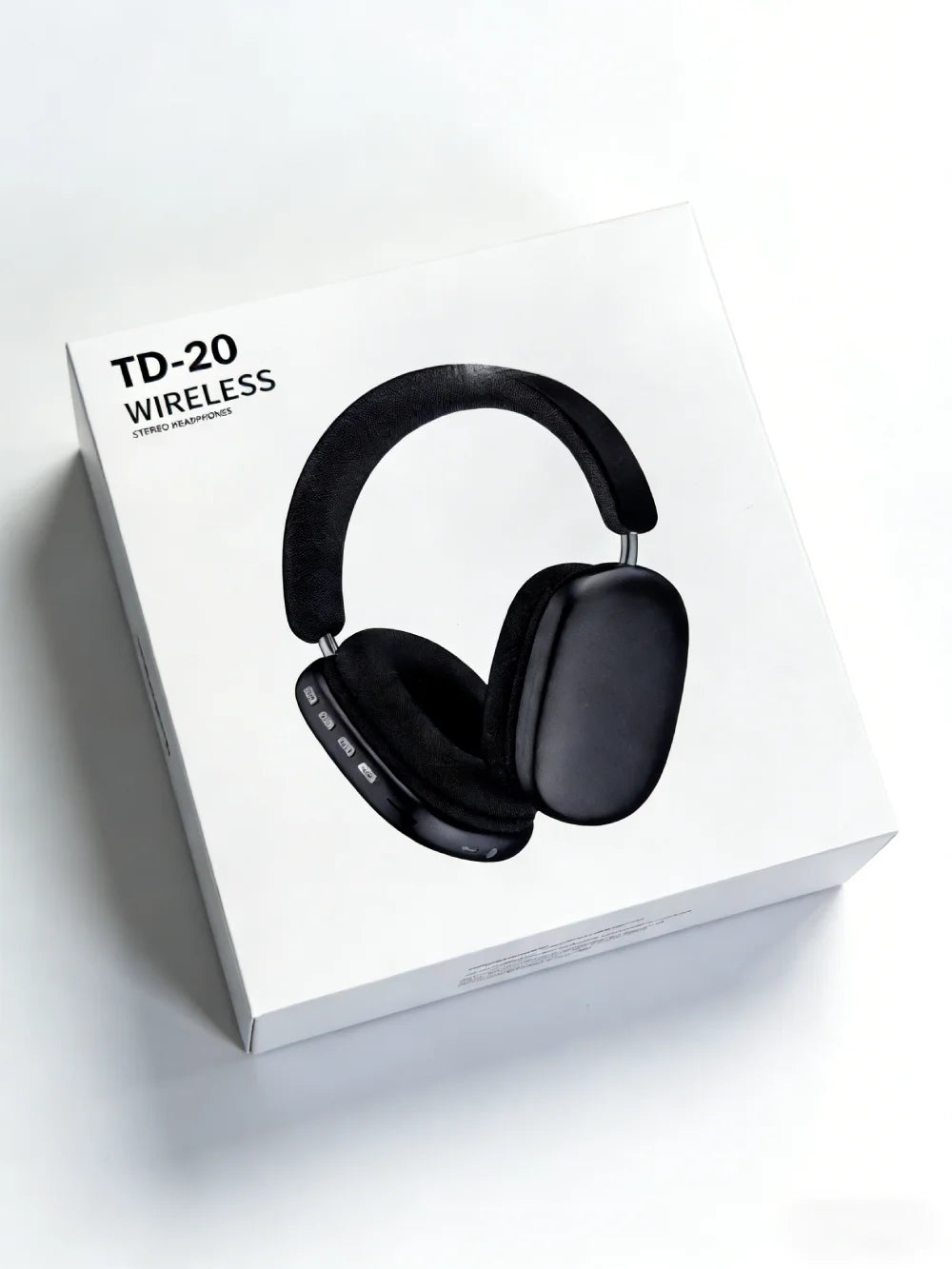 TD-20 Wireless Headphone 3D Spatial Audio Earphone Bluetooth 5.3 Headset 40mm Driver Over Ear Headphone 24H for Mobile Phone PC Beauty World Shop