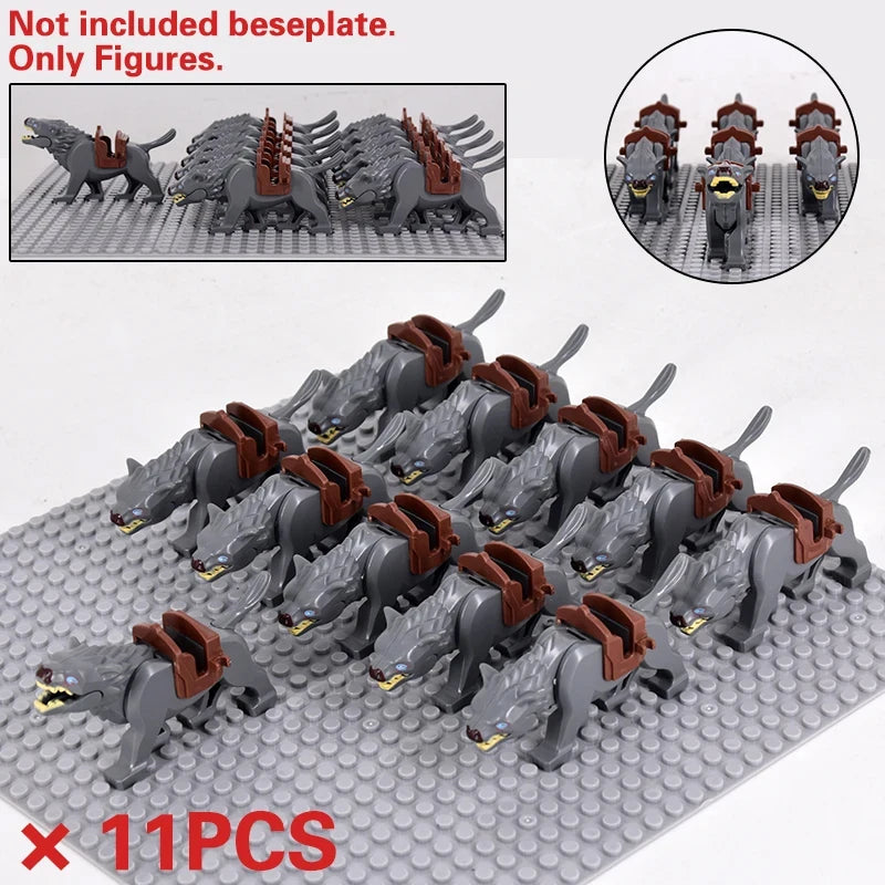 Medieval Military Sets Cavalry Figures War Horse Animals Building Blocks Parts Knight Weapons Accessories Toys for kids gifts Beauty World Shop