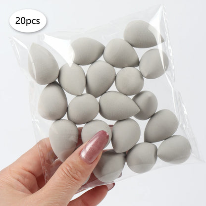 20 件装 Mini Finger Puff Beauty Cosmetic Foundation Cosmetic Sponge Makeup Blender Suitable for Cream & Powder Concealer Beauty World Shop