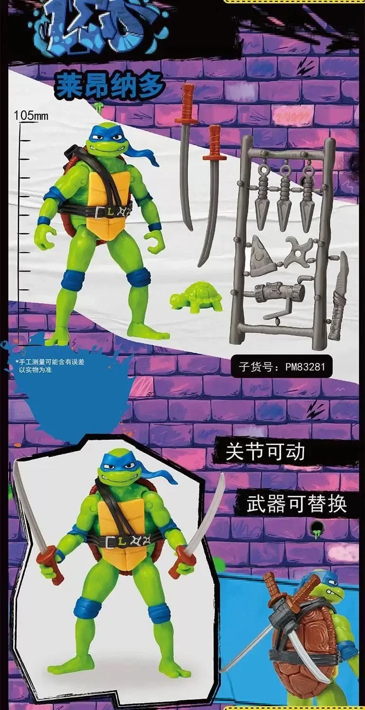 Teenage Mutant Ninja Turtles Action Figures Raphael Michelangelo Joint Movable Table Ornament Collectible Kids Birthday Gifts Beauty World Shop
