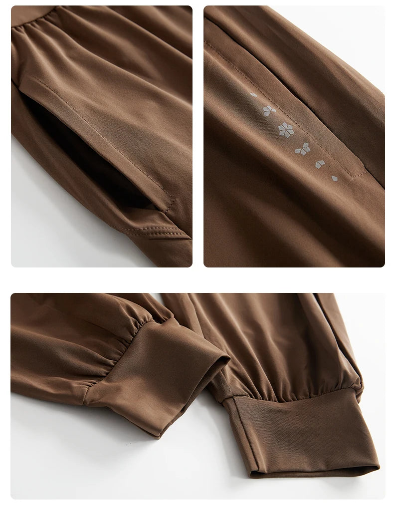 DRUR 2pcs Yoga Set Women Sports Pants Sets 2 Piece Sportswear Outfit Female Long Sleeve Fitness Top High Waist Sweatpants Suits Beauty World Shop
