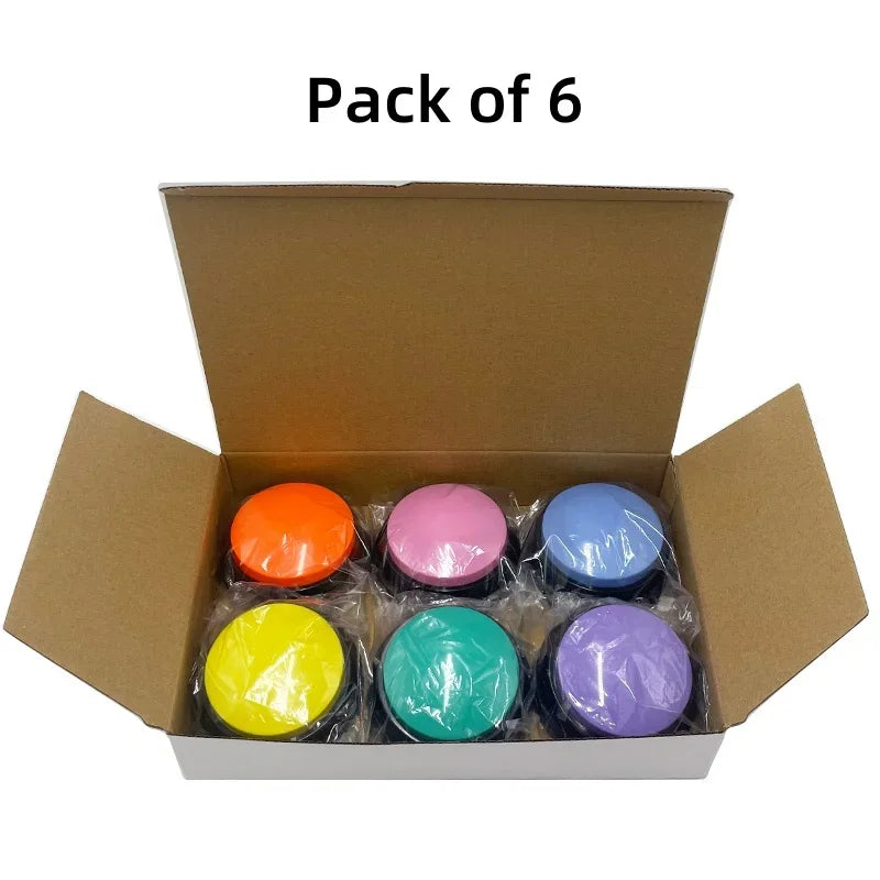 8PCS Dog Communication Buttons Voice Recording Button for Pet Training Buzzer 30 Second Record Playback Funny Gift for Talking Beauty World Shop