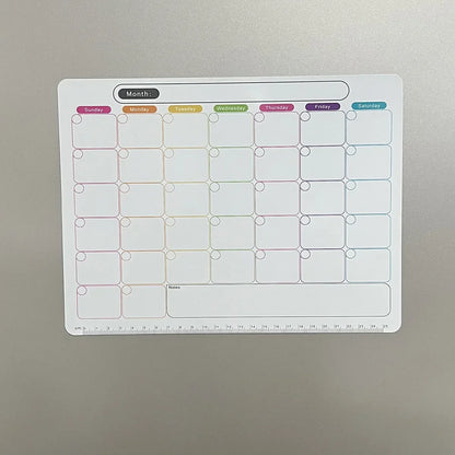 A refrigerator magnet ,monthly and weekly planner, magnetic calendar sticker, soft magnetic note sticker, message board Beauty World Shop