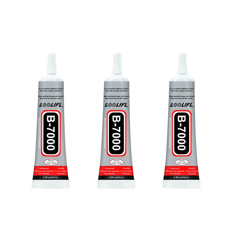 B7000 Glue Multi Purpose Adhesive Strong Clear Glue For Phone Screen Repair Jewelry Making DIY Crafts Metal Glass Plastic Wood Beauty World Shop