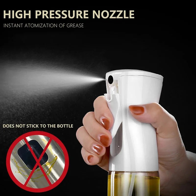 200/300/500ml Oil Spray Bottle BBQ Cooking Olive Oil Sprayer Plastic Baking Oil Spray Empty Bottle Vinegar Bottle Or  Oil brush Beauty World Shop