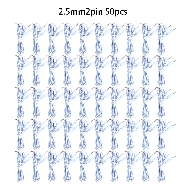 2/4 Pins Head 2.5/3.5mm Plug Type Electrode Cable Line Wire For Tens Acupuncture Electrical Nerve Muscle Stimulator Beauty World Shop