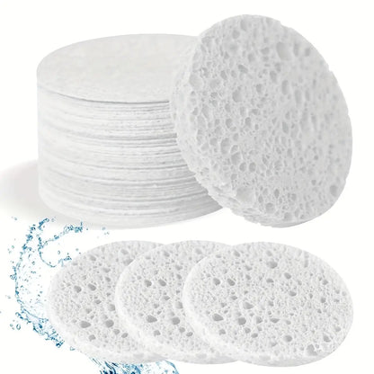 30/60 pieces of natural beauty care sponges, free of alcohol and fragrances, for facial cleansing and exfoliation sheets Beauty World Shop