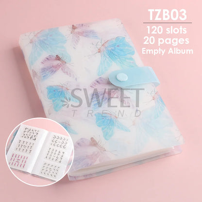 100 Slots Empty Nail Art Sticker Storage Book Album Exhibition Decals Collecting Organizer Holder Display Notebook Manicure Tool Beauty World Shop