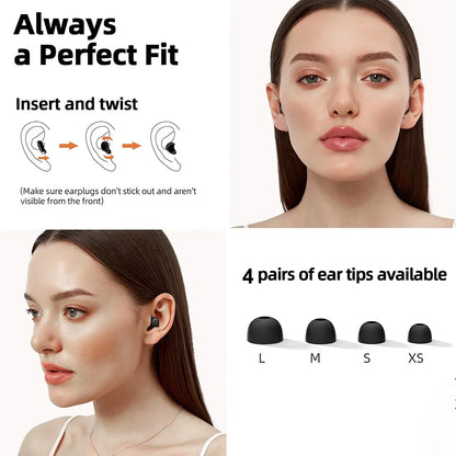 Quiet Ear Plugs for Sleeping Noise Reduction Super Soft Reusable Hearing Protection Anti noise earplugs for Concerts Travel Work Beauty Trend Shop