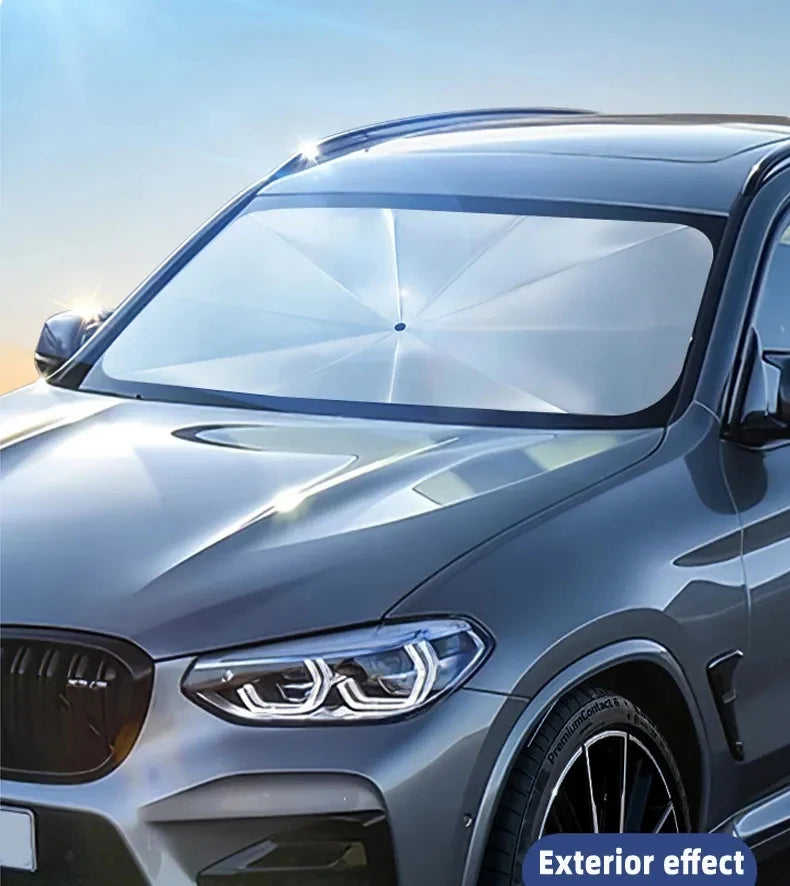 Car Sunshade Umbrella Windshield Folding Front Parasol Umbrella Type Sun Shade for Car Window Summer Sun Protection Accessories Beauty World Shop