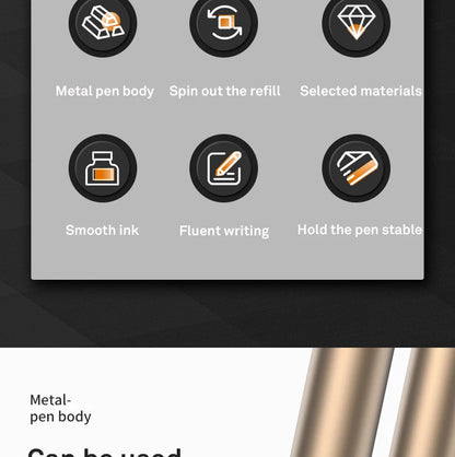 Deli Metal Sign Pen, Gel Ink Pens, Golden Silver Color, Metallic Writing Pen, Office Supplies, 0.5mm Beauty World Shop