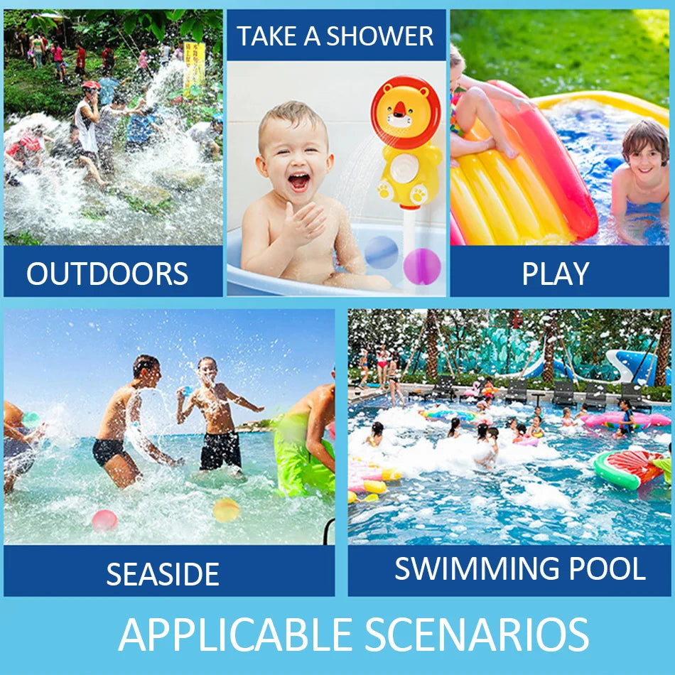 New Reusable Water Balloons Refillable Water Balloon Quick Fill Self Sealing Water Bomb Splash Balls for Kids Swimming Pool Beauty World Shop