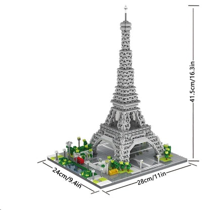 Knew Built Louvre Micro Mini Building Blocks for Adult, Architecture Toys Set, Construction, Arc Triomphe Eiffel Assembly Bricks Beauty World Shop