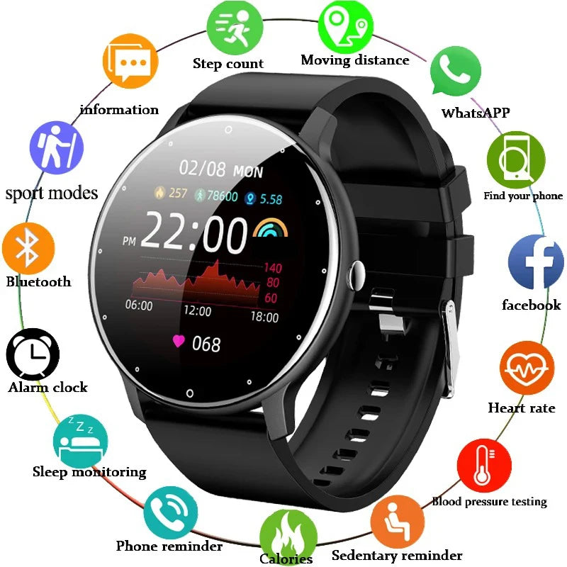 LIGE 2026 Smart Watch Women Men Ladies Gift Sport Fitness Men Watches Heart Rate Monitor Waterproof Smartwatch For Android IOS Beauty World Shop