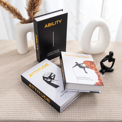 3Pcs Foldable Fashion Fake Books Living Room Decoration Designer Books Coffee Table Ornaments Club Hotel Room Villa Prop Books Beauty World Shop