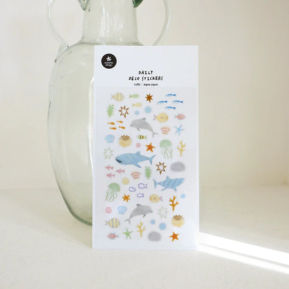 Korean Import Suatelier Travel Home Life Study Friend Stickers Scrapbooking Diy Journaling Diary Stationery Sticker School Gift Beauty World Shop