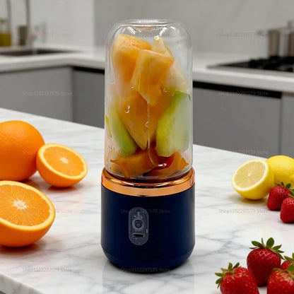 Double Cup Portable Blender USB Juicer Fruit Mixer for Smoothies Milkshakes and Juices Compact Food Processor Orange Juicer Beauty World Shop