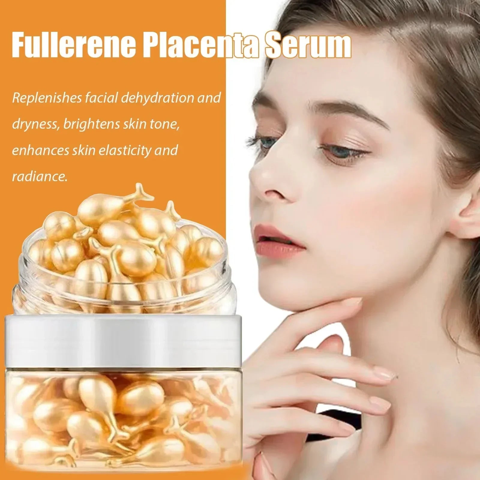 50Pcs Collagen Face Care Capsules Serum Spot Acne Wrinkle Remover Firming Whitening Hyaluronic Acid Essence Skin Care New style Beauty Trend Shop