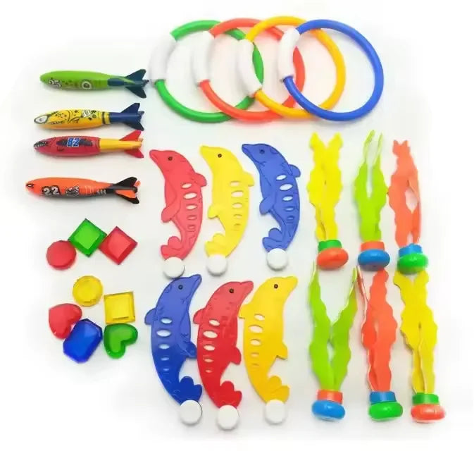 Nstk Pool Games Diving Toys Sinking Toy Multicolor Cartoon Pool Sinking Toys Creative Swim Dive Toy Set Swimming Pool Accessory Beauty World Shop