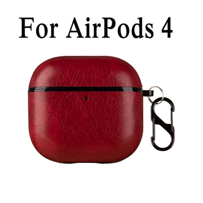 Leather PU Earphone Cover For AirPods Pro 3 2025 Case For AirPods Pro 2 2nd Pro2 Cases For AirPods 4 3 2 1 Funda Headphone Coque