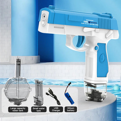 M416 Water Gun Electric Pistol Shooting Toy Full Automatic Summer Shoot Beach Outdoor Fun Toy For Children Boys Girl Adults Gift Beauty World Shop