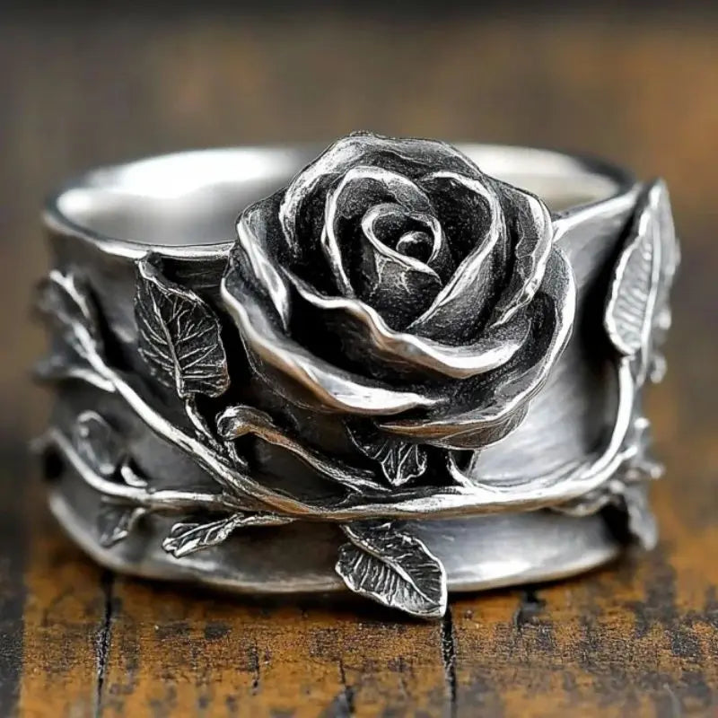 Niche Vintage Ethnic Hollow Inlay Pearl Rings For Women Birthday Party Gift Accessories Custom Jewelry Beauty World Shop