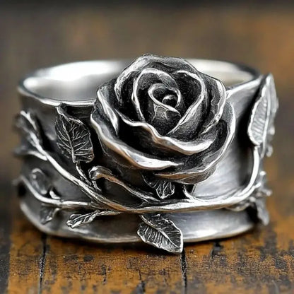 Niche Vintage Ethnic Hollow Inlay Pearl Rings For Women Birthday Party Gift Accessories Custom Jewelry Beauty World Shop