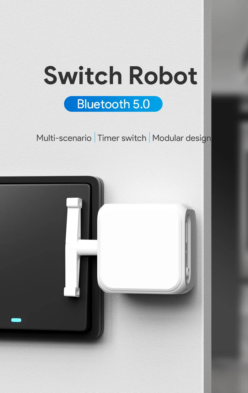 Tuya Fingerbot Wireless Control Light Switch Off Tool Automatic Button Pusher Adjustable Switch Press Robot Lazy Remote Control