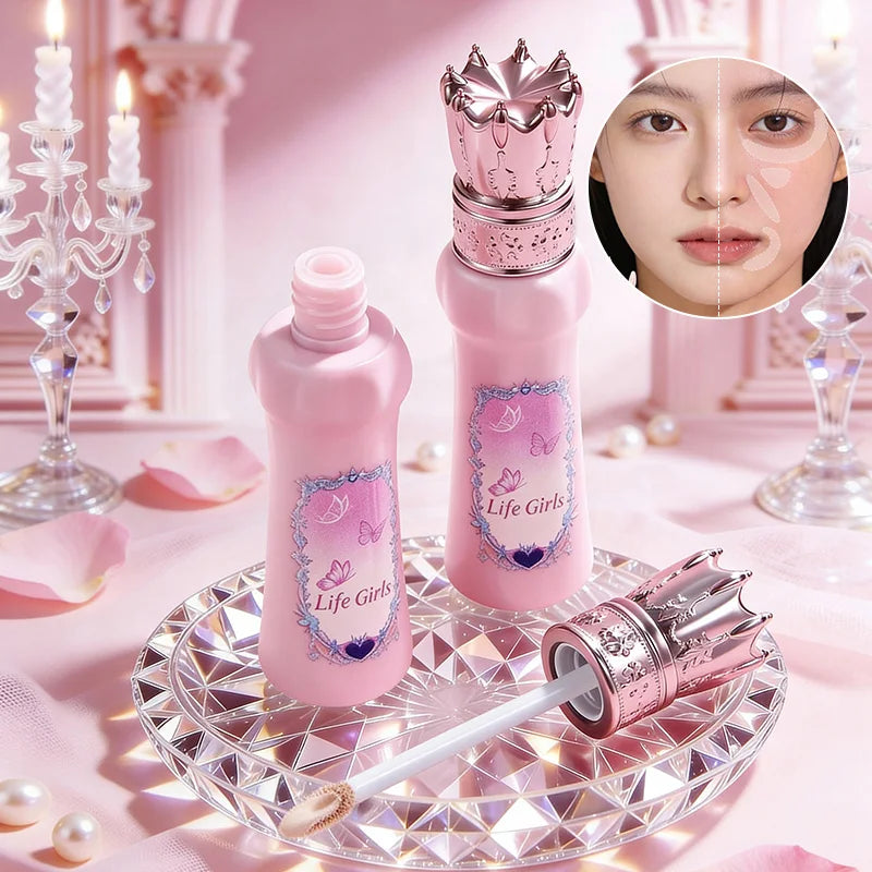 Hua Yin Ji Brightening Concealer, a fair-skinned girl's tender pink look, natural nude makeup, and a natural look,flowers Beauty Trend Shop