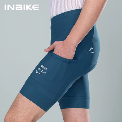 INBIKE Pro Summer Men's Cycling Shorts Bicycle Pants Shock-absorbing Cycling Clothing Mountain Road Bike Tousers With pocket Beauty World Shop