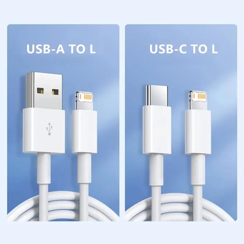 35W PD Original Fast Charging USB Cable for iPhone 14 8 7 Plus 13 12 11 Pro XS Max XR X USB C Rapid Charger Cable 1m 1.5m 2m 3m Beauty World Shop