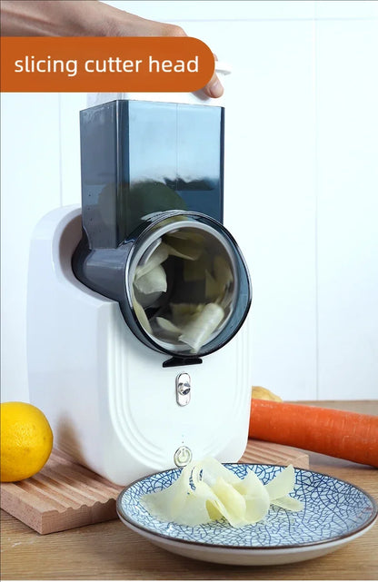 Multi-function Vegetable Cutter Household Kitchen Electric Vegetable Cutter Vegetable Slicer Shredder Automatic Beauty World Shop