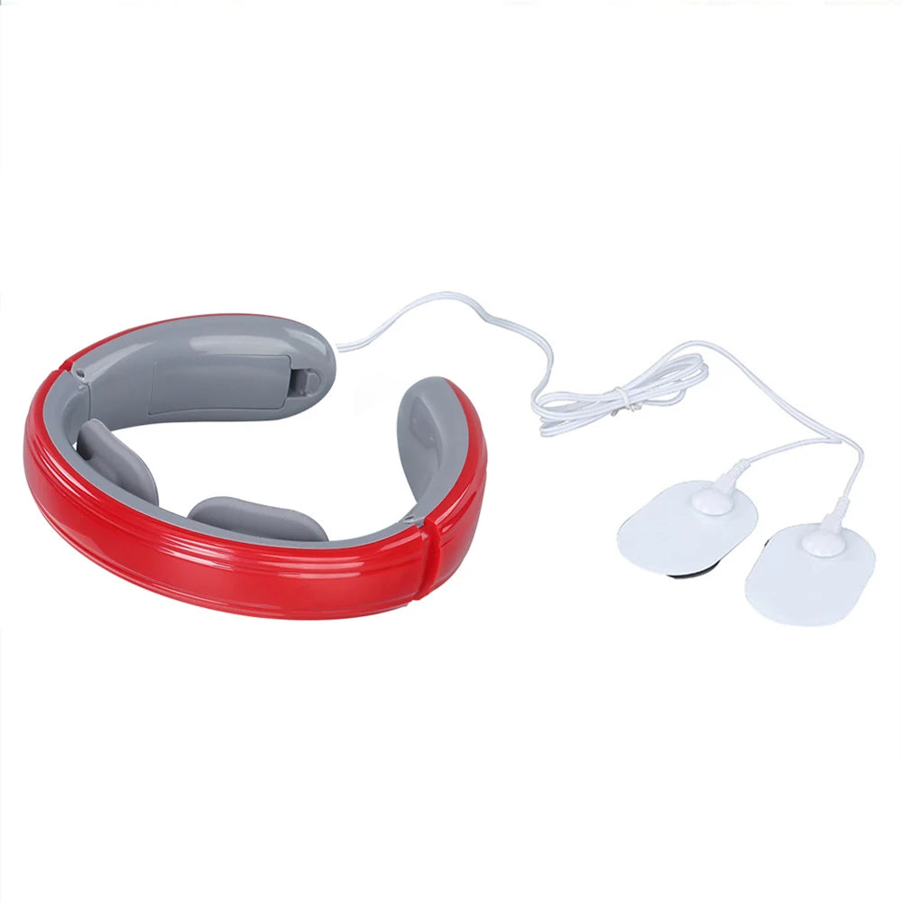Ems Electric Neck Massager 6-Mode 9-Speed Massager Muscle Relaxation Battery Neck Massager Tool Relax Cervical Relief Pain Beauty World Shop