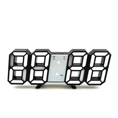 Purchase Products Clock 3D LED Digital Alarm Clock Wall Clock Time/date/temperature For Home/kitchen/office Clocks Decor Garden Beauty World Shop