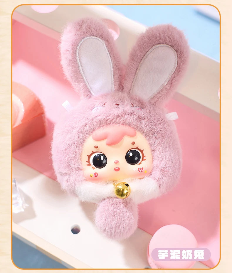 Samuel Mini Wealth Rabbit Blind Box Series Plush Toys Kawaii Backpack Doll Pendant Desktop Ornament Mystery Box Peripheral Gifts Beauty World Shop