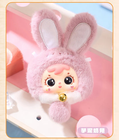 Samuel Mini Wealth Rabbit Blind Box Series Plush Toys Kawaii Backpack Doll Pendant Desktop Ornament Mystery Box Peripheral Gifts Beauty World Shop