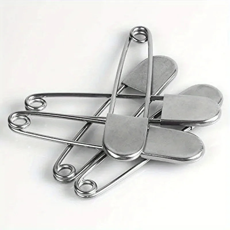 1pc Large Stainless Steel Safety Pin, Heavy Duty Oversize Pins for Laundry, Upholstery, Blankets, Quilting, Fashion Decor Beauty World Shop