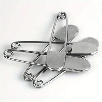1pc Large Stainless Steel Safety Pin, Heavy Duty Oversize Pins for Laundry, Upholstery, Blankets, Quilting, Fashion Decor Beauty World Shop
