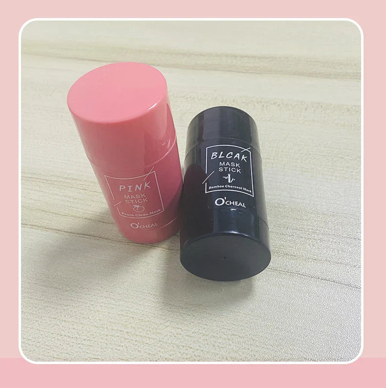 Solid facial mask Stick Green Tea Honey Peach Cleaning Pore Moisturizing Long Charcoal Eggplant Mud Film Beauty Trend Shop