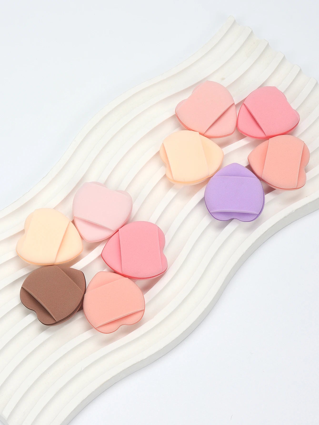 50 Mini Finger Cushions Air Cushion Powder Puff, Latex Free Mixed Sponge and Cosmetic Puff Is Used for Liquid Foundation Make- Beauty World Shop