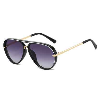 Trendy Oversized Pilot Sunglasses Women Men Vintage Retro Classic Designer Sun Glasses UV400 Protection Fashion Ladies Shades Beauty World Shop