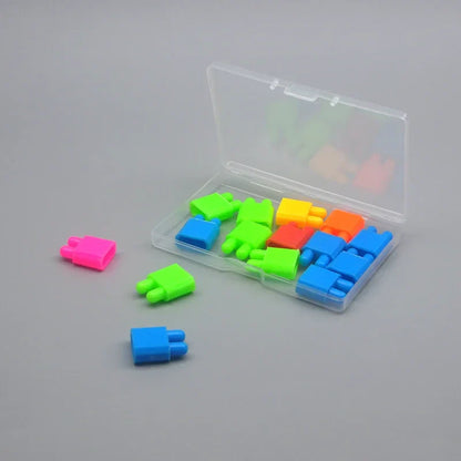5 pcs Transparent Lockable Box Small Object Storage Box Fishing Gear Accessories Box Plastic Material Beauty Trend Shop