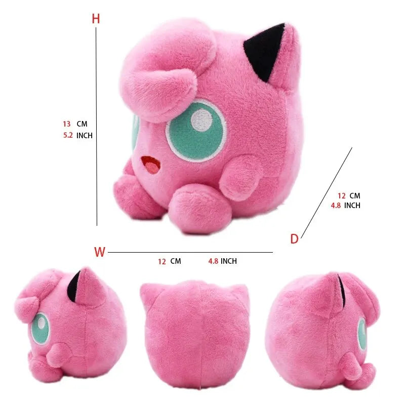 Gengar Shiny Psyduck Jigglypufff Plush Toy, Peluche Dolls Psyduck Stuffed Figure for Kids Gift Stuffed Collection Doll Beauty World Shop