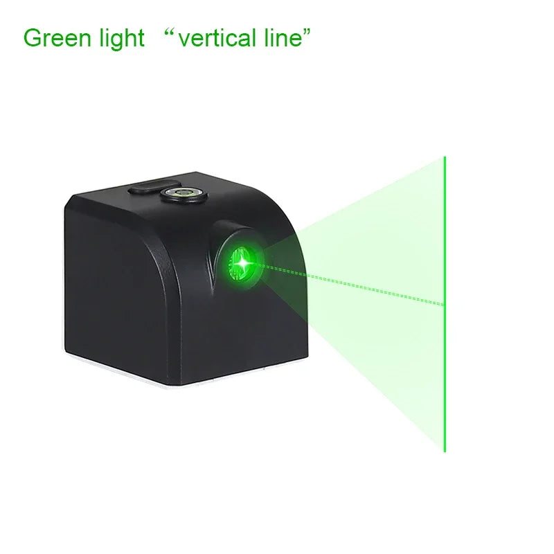 Powerful Laser Level Mini Horizontal And Vertical Cross Lines Super Green Portable Laser Level Location Line For USB Charge DIY Beauty World Shop